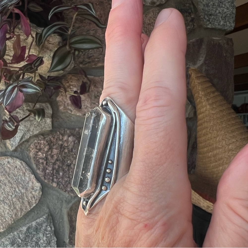 Acid Queen Lodolite Amplifier Ring, Size 7.25 - Picture 6 of 14